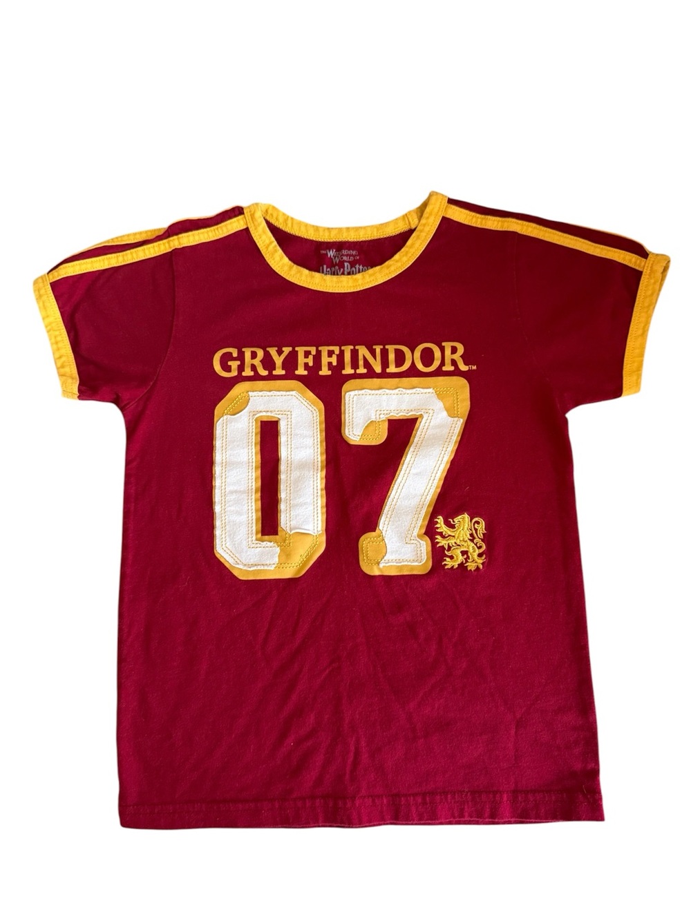 Gryffindor Kids Short Sleeve Tee in Red & Gold